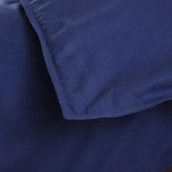 The Edited Life Sailor Blue 100% Organic Cotton Duvet Cover and Pillowcase Set Plain, Organic Cotton Sailor Blue, Duvet Cover Sets -Eve Home And Furniture Shop 30715911 alt03