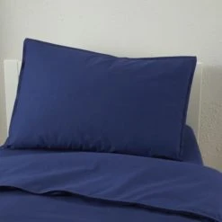The Edited Life Sailor Blue 100% Organic Cotton Duvet Cover and Pillowcase Set Plain, Organic Cotton Sailor Blue, Duvet Cover Sets -Eve Home And Furniture Shop 30715911 alt05