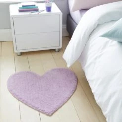 Dunelm Pink Heart Rug Hearts, Boho, Rugs