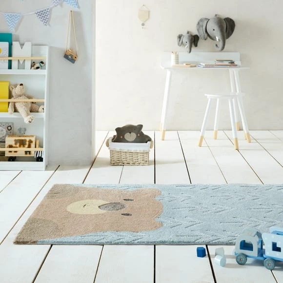 Dunelm Exclusive Cute Bear 100cm x 150cm Rug Kids, Polyester, Rugs 1 Dunelm Exclusive Cute Bear 100cm x 150cm Rug Kids, Polyester, Rugs