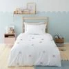 Dunelm Tufted Spots 100% Cotton Single Duvet Cover and Pillowcase Set Duvet Cover Sets, Embroidered
