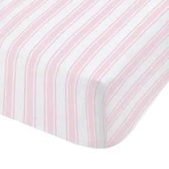 Bianca Cotton Bianca Check Stripe 100% Cotton Fitted Sheet Checked, Fitted Sheets -Eve Home And Furniture Shop 30721685