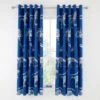 Catherine Lansfield Blue Dinobot Blackout Eyelet Curtains Polycotton, Patterned, Dinosaur