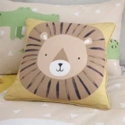 Catherine Lansfield Roarsome Animals Cushion Polyester, Kids Cushion