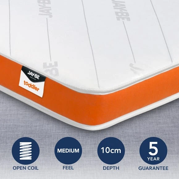 Jay-Be JayBe Toddler Medium Foam Free Pocket Sprung Mattress Temperature Regulating, Cooling, Arrives in a Box 1 Jay-Be JayBe Toddler Medium Foam Free Pocket Sprung Mattress Temperature Regulating, Cooling, Arrives in a Box