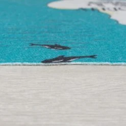 Dunelm My World Map Rug Kids, Polyester, Rugs -Eve Home And Furniture Shop 30731478 alt03