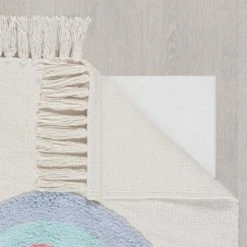 Dunelm Rainbow Tassel Square Rug Rugs, Kids, Cotton 10 Dunelm Rainbow Tassel Square Rug Rugs, Kids, Cotton -Eve Home And Furniture Shop 30731483 alt04