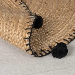 Dunelm Jute Pom Pom Circle Rug Plain, Natural History Museum Modern Skandi, Rugs -Eve Home And Furniture Shop 30731719 alt04