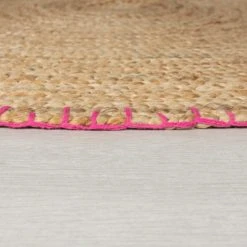 Dunelm Jute Pom Pom Circle Rug Plain, Natural History Museum Modern Skandi, Rugs -Eve Home And Furniture Shop 30731722 alt03