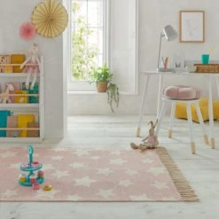 Dunelm Alma Stars Rug Rugs, Cotton, Kids -Eve Home And Furniture Shop 30731724