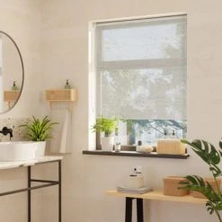 Dunelm Pollen Reducing White Sheer Roller Blind Linen, Plain, Roller Blinds -Eve Home And Furniture Shop 30731863 alt02