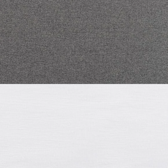 Dunelm Luna Grey Blackout and Pollen Reducing Double Roller Blind Polyester, Roller Blinds, Day and Night 7 Dunelm Luna Grey Blackout and Pollen Reducing Double Roller Blind Polyester, Roller Blinds, Day and Night - Image 7