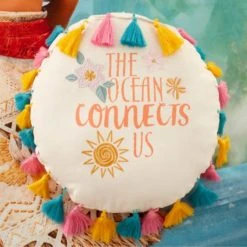 Disney Moana Cushion Cotton, Tassel, Embroidered