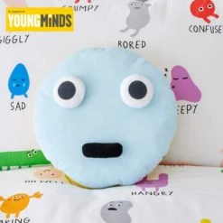 Dunelm Young Minds Choose Your Happy Cushion Kids Cushion, Polyester, 3D Effect -Eve Home And Furniture Shop 30732030 alt02