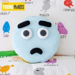 Dunelm Young Minds Choose Your Happy Cushion Kids Cushion, Polyester, 3D Effect -Eve Home And Furniture Shop 30732030 alt03