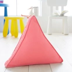 Dunelm Triangle Cushion 3D Effect, Cotton, Kids Cushion