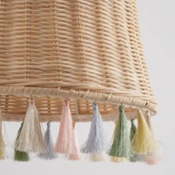 Dunelm Fiesta Rattan Tassel Easy Fit Pendant Shade Fabric, Light Shades -Eve Home And Furniture Shop 30734619 alt02