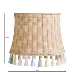 Dunelm Fiesta Rattan Tassel Easy Fit Pendant Shade Fabric, Light Shades -Eve Home And Furniture Shop 30734619 alt06