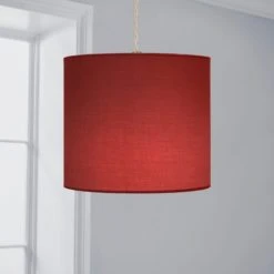 Dunelm Ava 20cm Drum Shade Contemporary, Plain, Light Shades -Eve Home And Furniture Shop 30734625