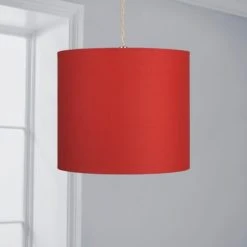 Dunelm Ava 20cm Drum Shade Contemporary, Plain, Light Shades -Eve Home And Furniture Shop 30734625 alt01