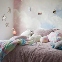 Dunelm White Light Up Cloud Cushion Kids Cushion, Polyester -Eve Home And Furniture Shop 30735602 alt07