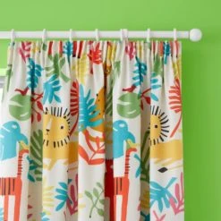 Cosatto Tiger Tropics Pencil Pleat Curtains Cotton, Patterned