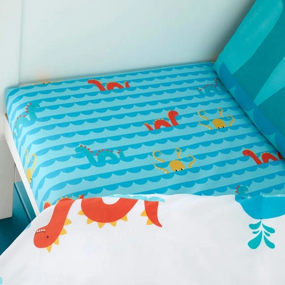 Cosatto Sea Monsters 100% Cotton Fitted Sheet Twin Pack Patterned, Fitted Sheets, MultiColoured 1 Cosatto Sea Monsters 100% Cotton Fitted Sheet Twin Pack Patterned, Fitted Sheets, MultiColoured