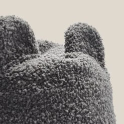 Dunelm Teddy Ear Charcoal Small Lounger Beanbags, Animals, Faux Fur -Eve Home And Furniture Shop 30736614 alt02