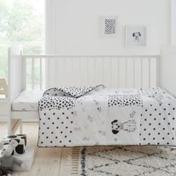 Disney 101 Dalmatians 100% Cotton 4 Tog Cot Bed / Toddler Quilt Patterned, Animals, Kids