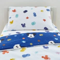 Disney Mickey Mouse 100% Cotton Reversible Duvet Cover and Pillowcase Set Animals, Duvet Cover Sets, Printed -Eve Home And Furniture Shop 30737732 alt03