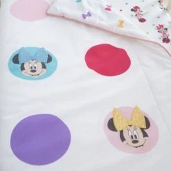 Disney Minnie Mouse 100% Cotton 4 Tog Cot Bed / Toddler Quilt Kids, Kids Quilts, Reversible -Eve Home And Furniture Shop 30737738 alt03