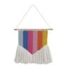 Dunelm Rainbow Striped Wall Hanging Kids Bedroom Accessories, Rope, Polycotton