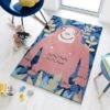 Dunelm Jungle Monkey Rug Polyester, Kids, Animals
