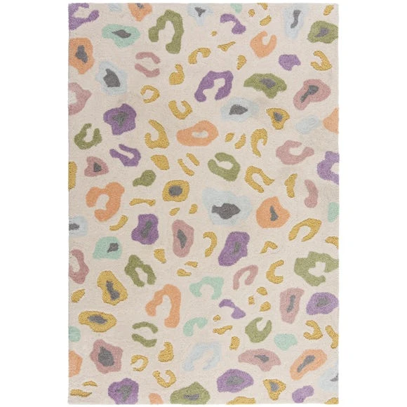 Dunelm Leopard Brights Rug Contemporary, Polyester, Rugs 2 Dunelm Leopard Brights Rug Contemporary, Polyester, Rugs - Image 2