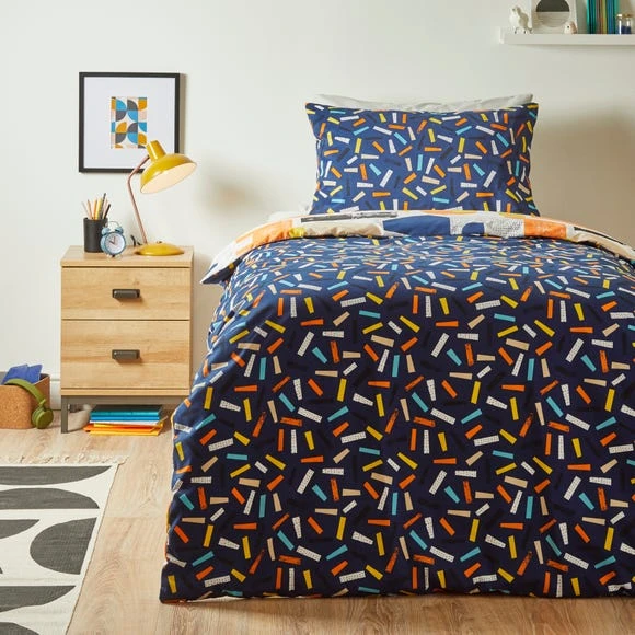 Dunelm Abstract Blocks Single Duvet Cover and Pillowcase Set Reversible, Geometric, Duvet Cover Sets 2 Dunelm Abstract Blocks Single Duvet Cover and Pillowcase Set Reversible, Geometric, Duvet Cover Sets - Image 2