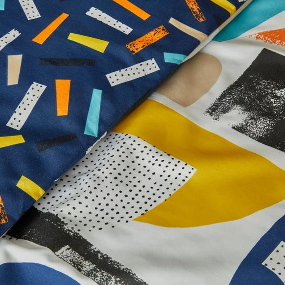 Dunelm Abstract Blocks Single Duvet Cover and Pillowcase Set Reversible, Geometric, Duvet Cover Sets 5 Dunelm Abstract Blocks Single Duvet Cover and Pillowcase Set Reversible, Geometric, Duvet Cover Sets - Image 5