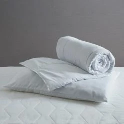 Dunelm Anti-Allergy 4 Tog Cot Bed / Toddler Roll Duvet and Pillow Set Duvets, Polyester, Anti Allergy