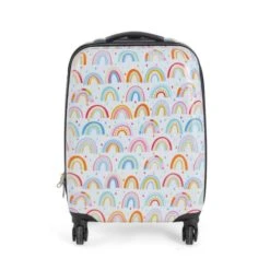 Dunelm Rainbow Cabin Case Luggage, Plastic, Kids