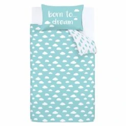 Born To Dream 100% Organic Cotton Duvet Cover and Pillowcase Set Reversible, Duvet Cover Sets, Patterned 8 Born To Dream 100% Organic Cotton Duvet Cover and Pillowcase Set Reversible, Duvet Cover Sets, Patterned -Eve Home And Furniture Shop 30747208 alt04