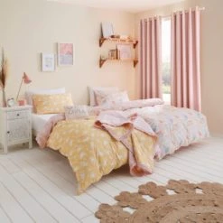 Dunelm Country Patchwork Ruffle Gingham Bedspread Patterned, Cotton, Kids -Eve Home And Furniture Shop 30747296 alt02