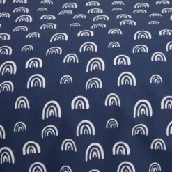 Dunelm Navy Rainbow Duvet Cover and Pillowcase Set Polycotton, Duvet Cover Sets, Reversible -Eve Home And Furniture Shop 30747298 alt04