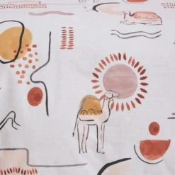 Dunelm Boho Desert 100% Cotton Duvet Cover and Pillowcase Set Pink, Kids, Abstract -Eve Home And Furniture Shop 30747300 alt04