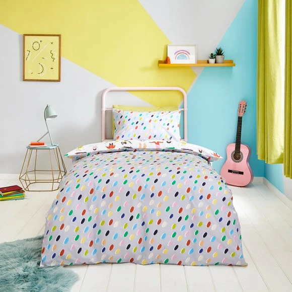 Dunelm Young Minds Keep Active 100% Cotton Duvet Cover and Pillowcase Set Kids, Patterned, Duvet Cover Sets 2 Dunelm Young Minds Keep Active 100% Cotton Duvet Cover and Pillowcase Set Kids, Patterned, Duvet Cover Sets - Image 2