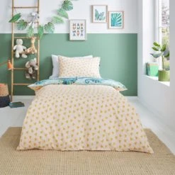 Dunelm Rainforest Friends 100% Cotton Twin Pack Duvet Cover and Pillowcase Set Kids, Duvet Cover Sets, MultiColoured -Eve Home And Furniture Shop 30747306 alt04