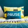 Dunelm Game On Cushion Text, Kids Cushion, Polyester