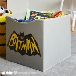 Batman Pack of 2 Storage Cubes Polyester, Cube Storage, Folding -Eve Home And Furniture Shop 30747324 alt02