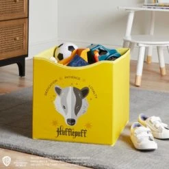 Harry Potter Hufflepuff Storage Cube Cube Storage, Polyester, Kids