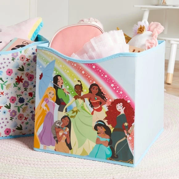 Disney Princess Pack of 2 Storage Cubes Fabric, Polyester, Kids 2 Disney Princess Pack of 2 Storage Cubes Fabric, Polyester, Kids - Image 2