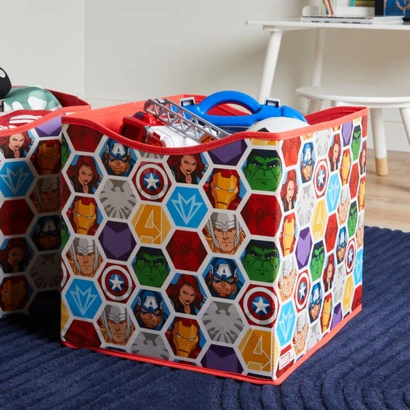 Marvel Pack of 2 Storage Cubes Fabric, Polyester, Cube Storage 2 Marvel Pack of 2 Storage Cubes Fabric, Polyester, Cube Storage - Image 2