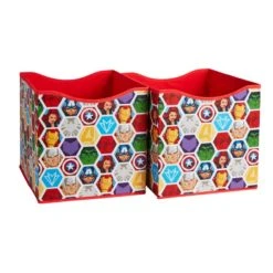 Marvel Pack of 2 Storage Cubes Fabric, Polyester, Cube Storage 10 Marvel Pack of 2 Storage Cubes Fabric, Polyester, Cube Storage -Eve Home And Furniture Shop 30747328 alt03